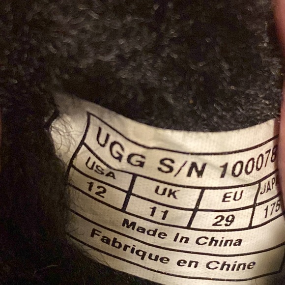 Black UGG Mini Bailey Button Booties